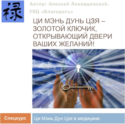 [Алексей Левандовский] Спецкурс Использование Ци Мэнь в медицине [Транскрибация] (2024)