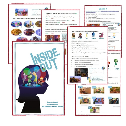 [English_prosto_maria] Курс по мультфильму «Inside out» (2022)